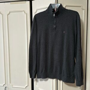 Flag Logo Quarter-Zip Sweater